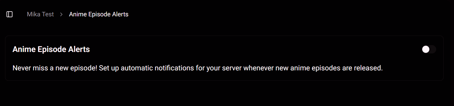 Anime Episodes Off