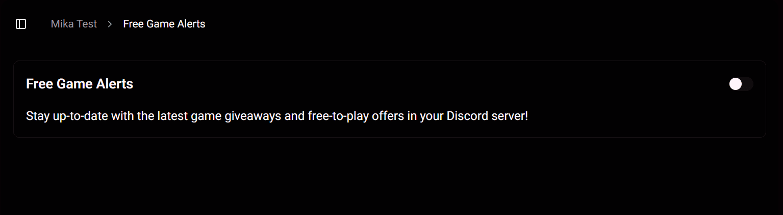 Free Game Alerts content currently disabled