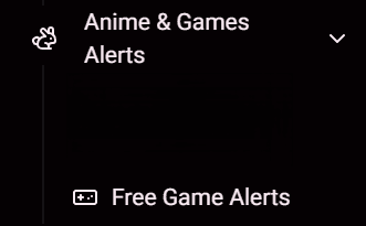 Free Game Alerts Sidebar